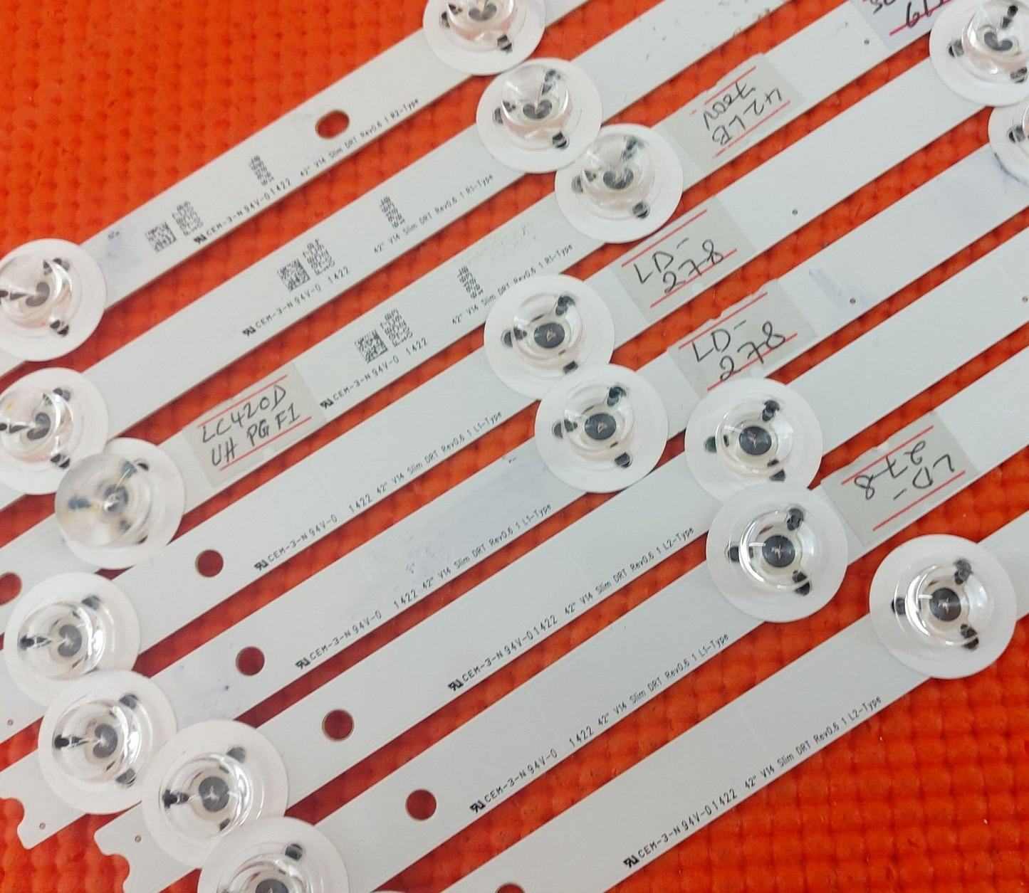 BACKLIGHT SET FOR LG 42LB700V TV 6916L-1685B 6916L-1682A 6916L-1683B 6916L-1684A