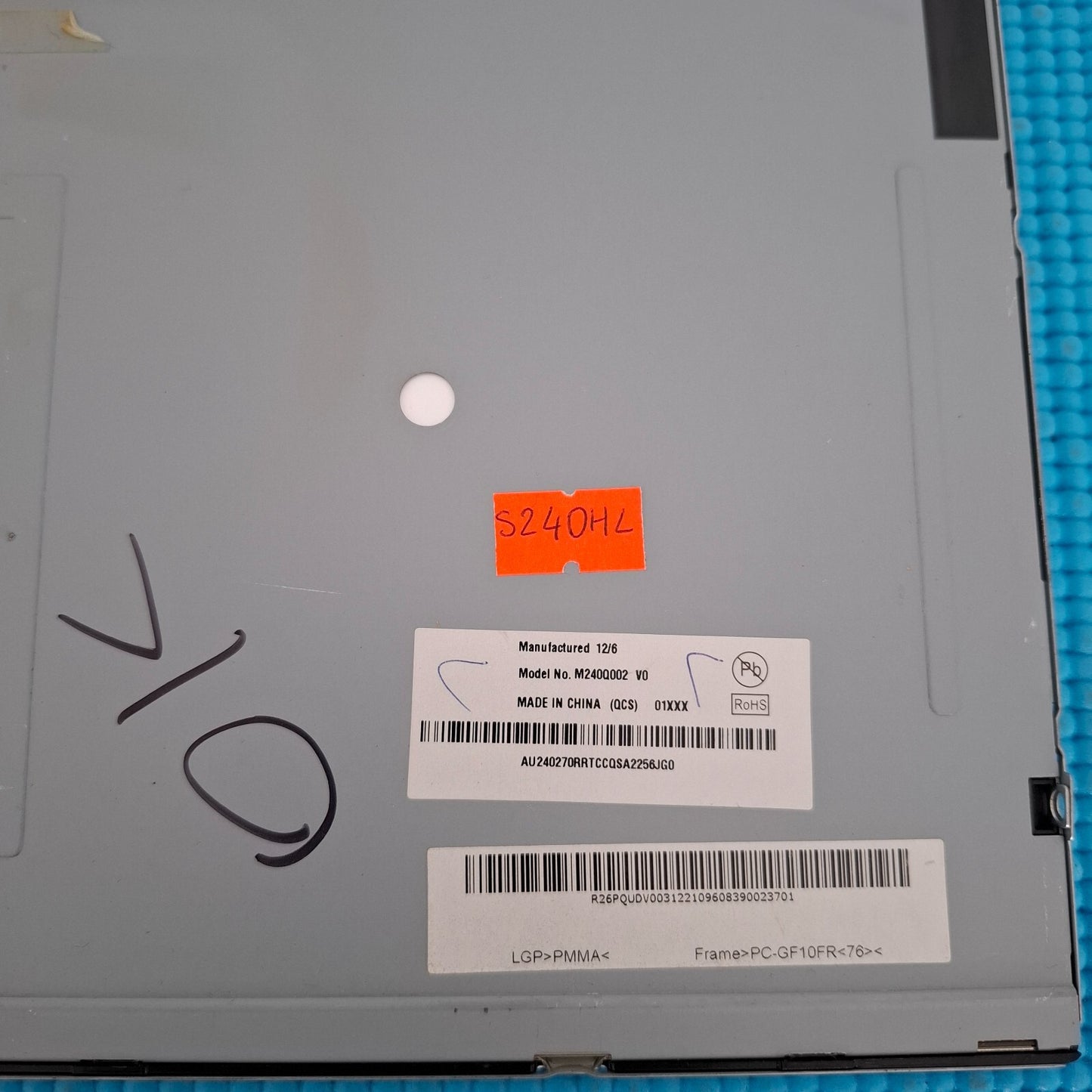 LED/LCD SCREEN PANEL AUO M240HW01 VD FOR ACER S240HL 24" MONITOR
