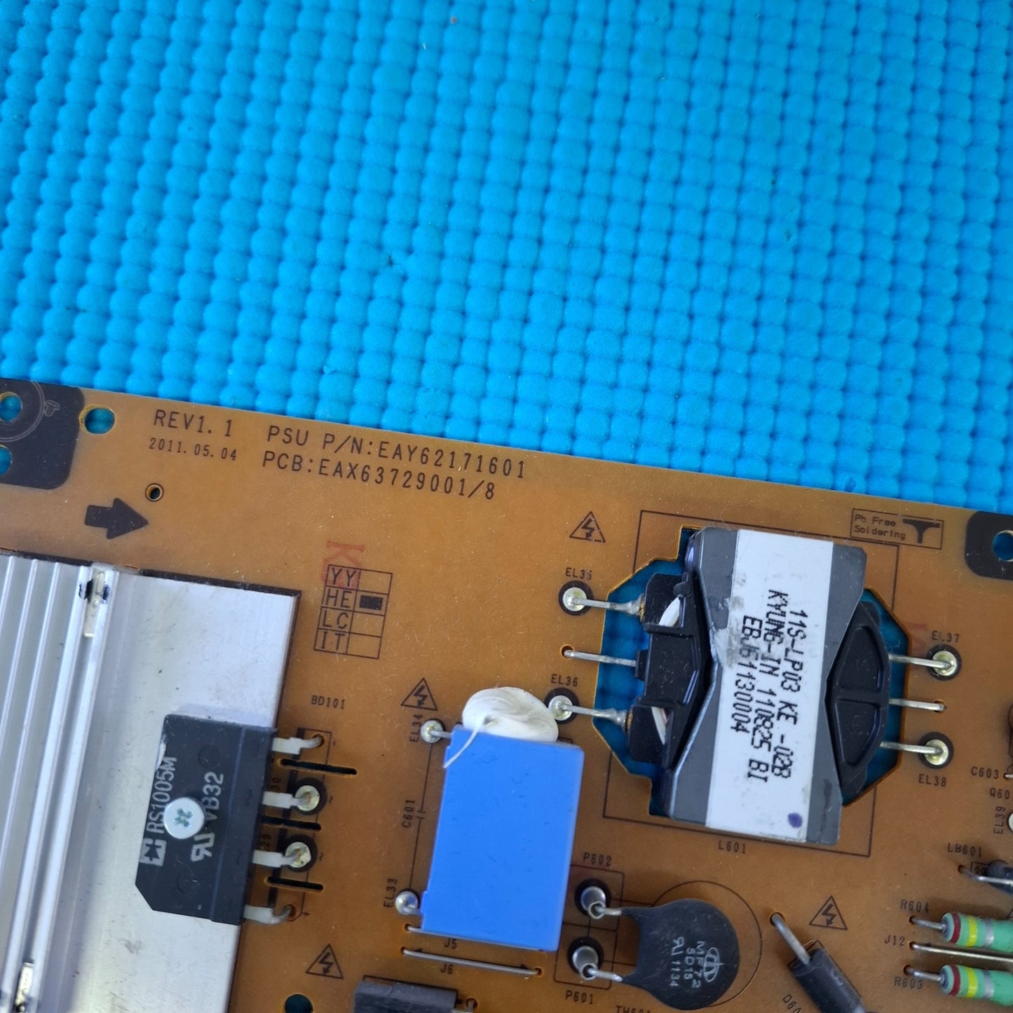 POWER SUPPLY BOARD FOR LG 42LV3710 42LV355 42" TV EAX63729001 EAY6217160