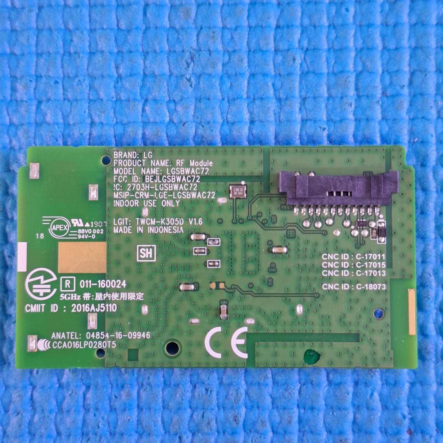 WIFI FOR LG 43UK6400PLF 49UJ651V 65SJ850V 55UJ634V TV EAT63377302 TWCM-K305D