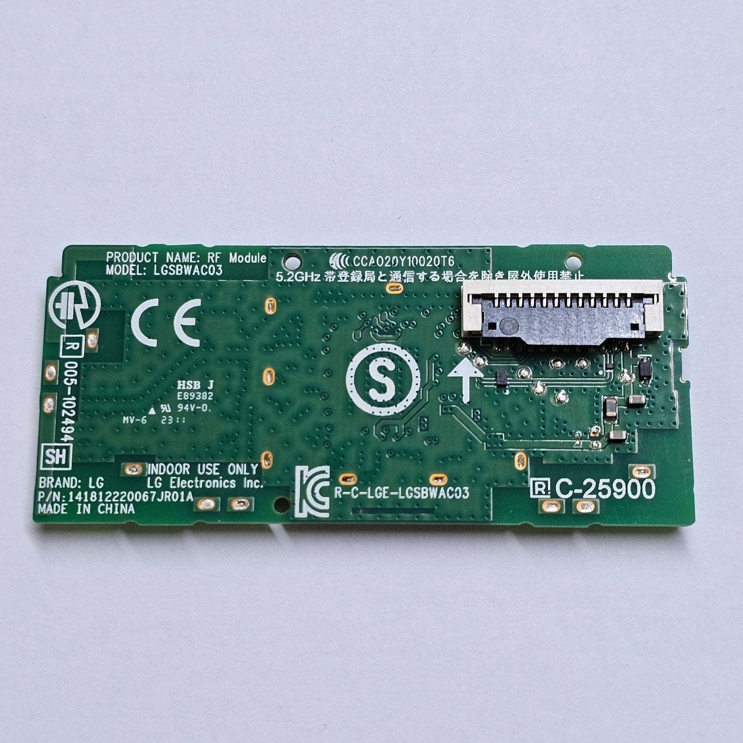 WIFI MODULE FOR LG 43LQ6006LA 43UQ81006LB 50UP77006LB TV EAT65166902 LGSBWAC03