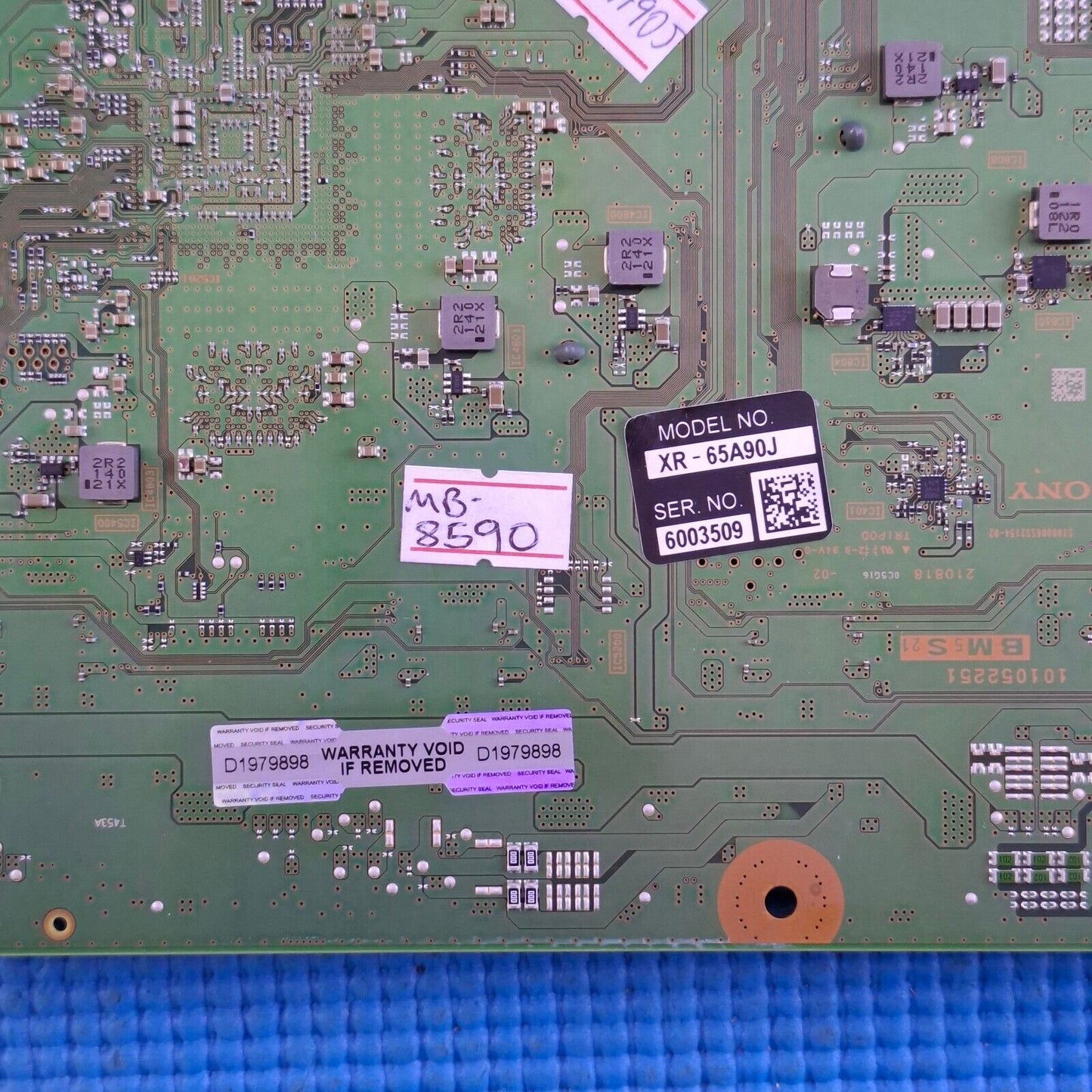 MAIN BOARD FOR SONY XR-65A90J 65" OLED GOOGLE TV YA03188AA 101052251 | WORKING