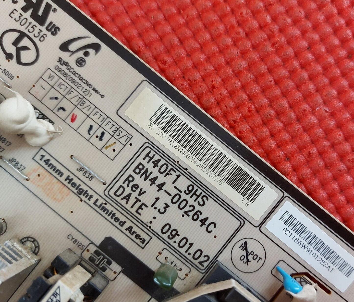 PSU FOR LE40B530P7W LE40B553M3W LE40B541P7W LE40B652T4W TV H40F1_9HS BN44-00264C