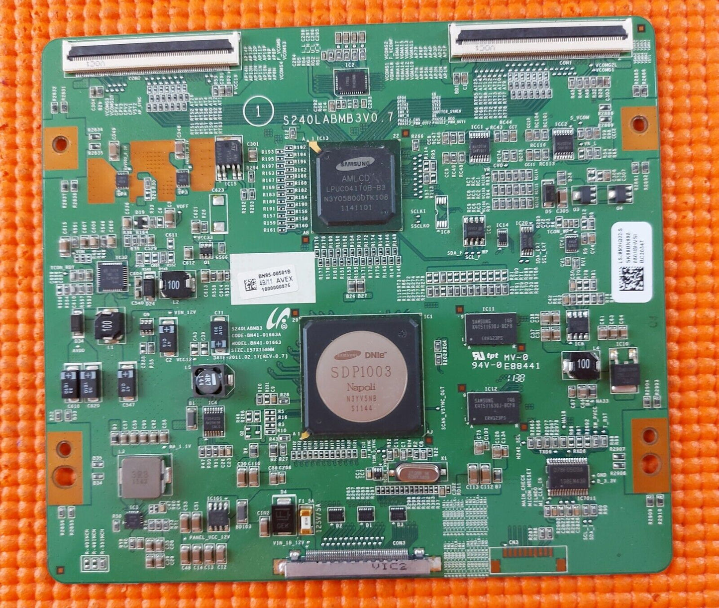 LVDS BOARD FOR SAMSUNG UE55D8000 UE46D8000 UE40D8000 UE55D7000 TV BN95-00501B