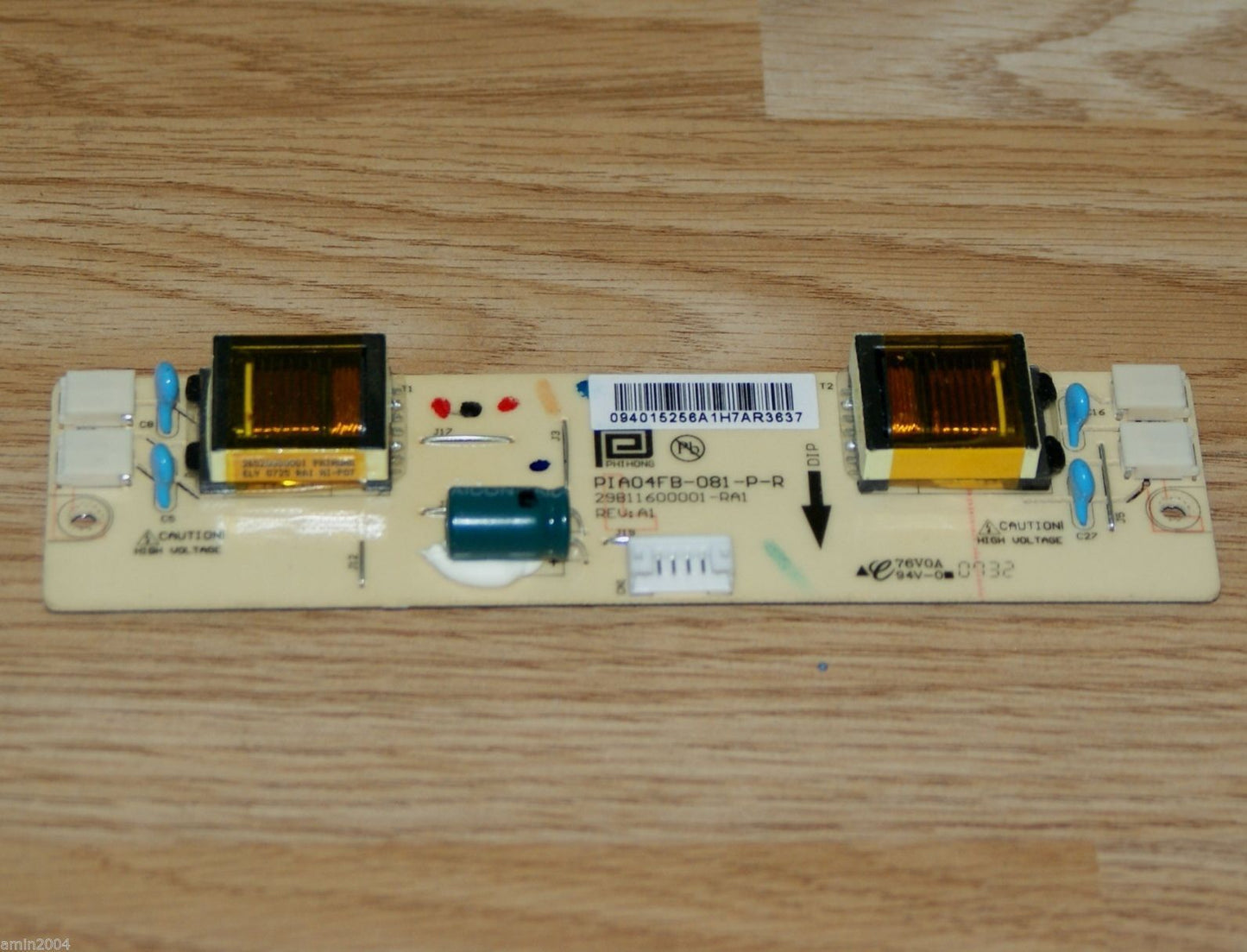 INVERTER BOARD FOR WHARFEDALE L19T11WC TV PIA04FB-081-P-R 29B11600001-RA1 Rev:A1