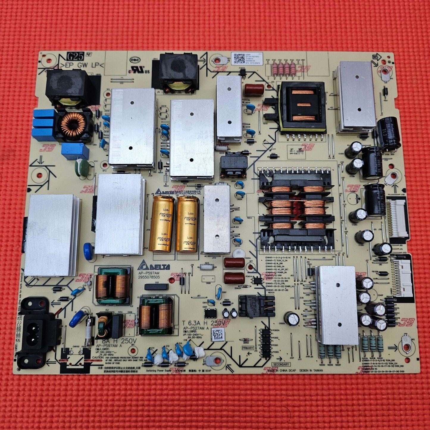 PSU FOR SONY XR-65A84L XR-65A75K XR-65A80K XR-55A80K TV 101350841 AP-P597AM D
