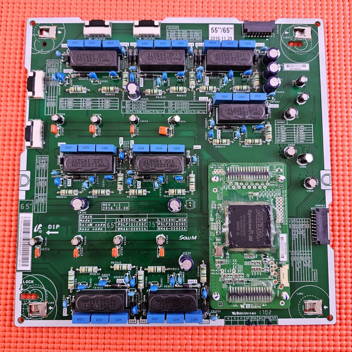 DRIVER BOARD SAMSUNG QN75Q7FAMF QE75Q8CAMT QN75Q7FAMF TV PSLF201E09C BN44-00903A
