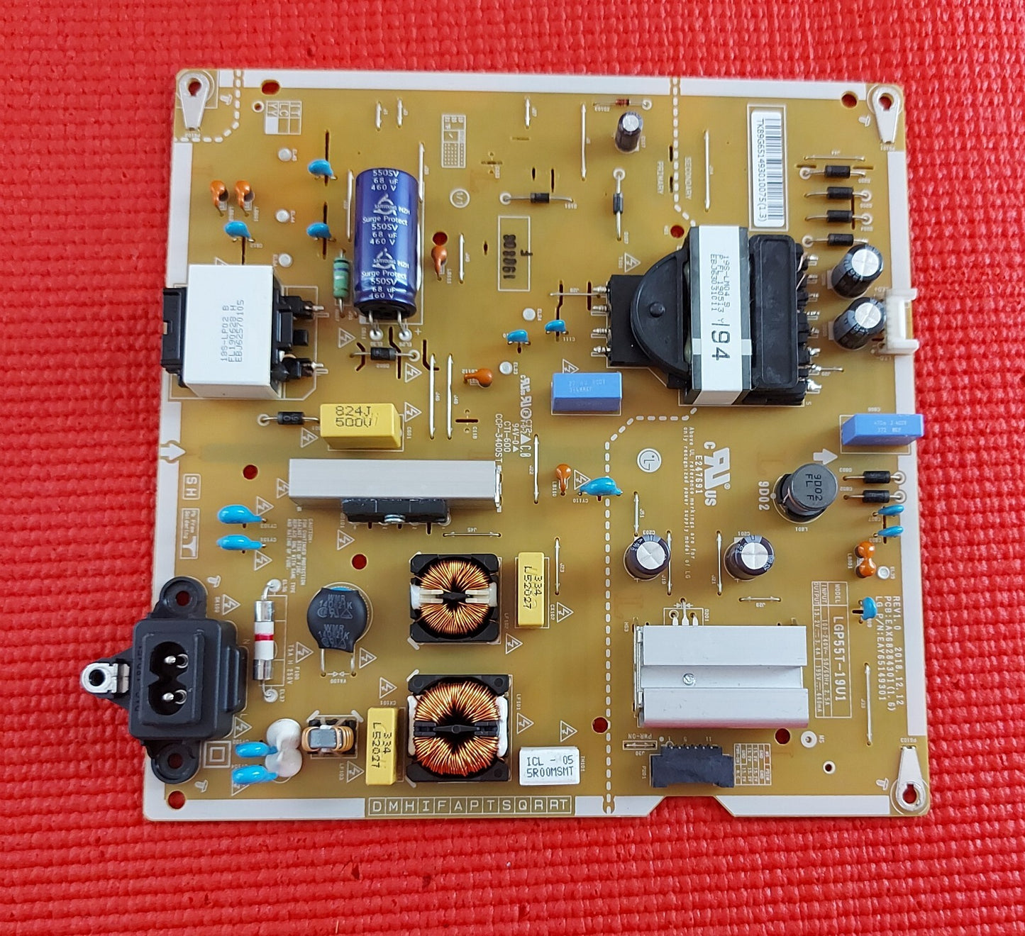 POWER BOARD FR LG 55UM7450PLA 55UM7400PLB 50UM7510PLA TV EAX68284301 EAY65149301