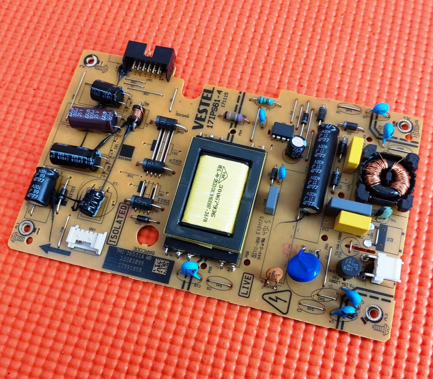 POWER SUPPLY BOARD FOR LOGIK L24HED15 L24HEDP15 L24HEDW15 TV 17IPS61-4 23303098