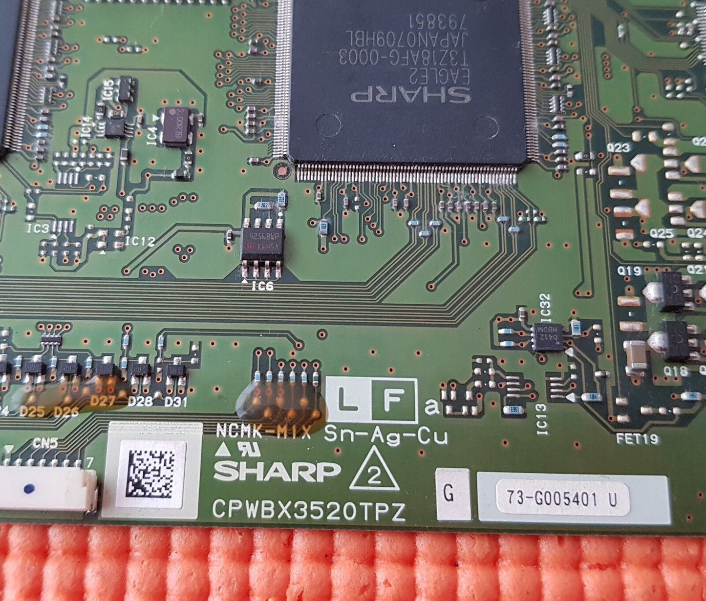 LVDS BOARD FOR SHARP LC-37XD1E A 37" LCD TV CPWBX3520TPZ G