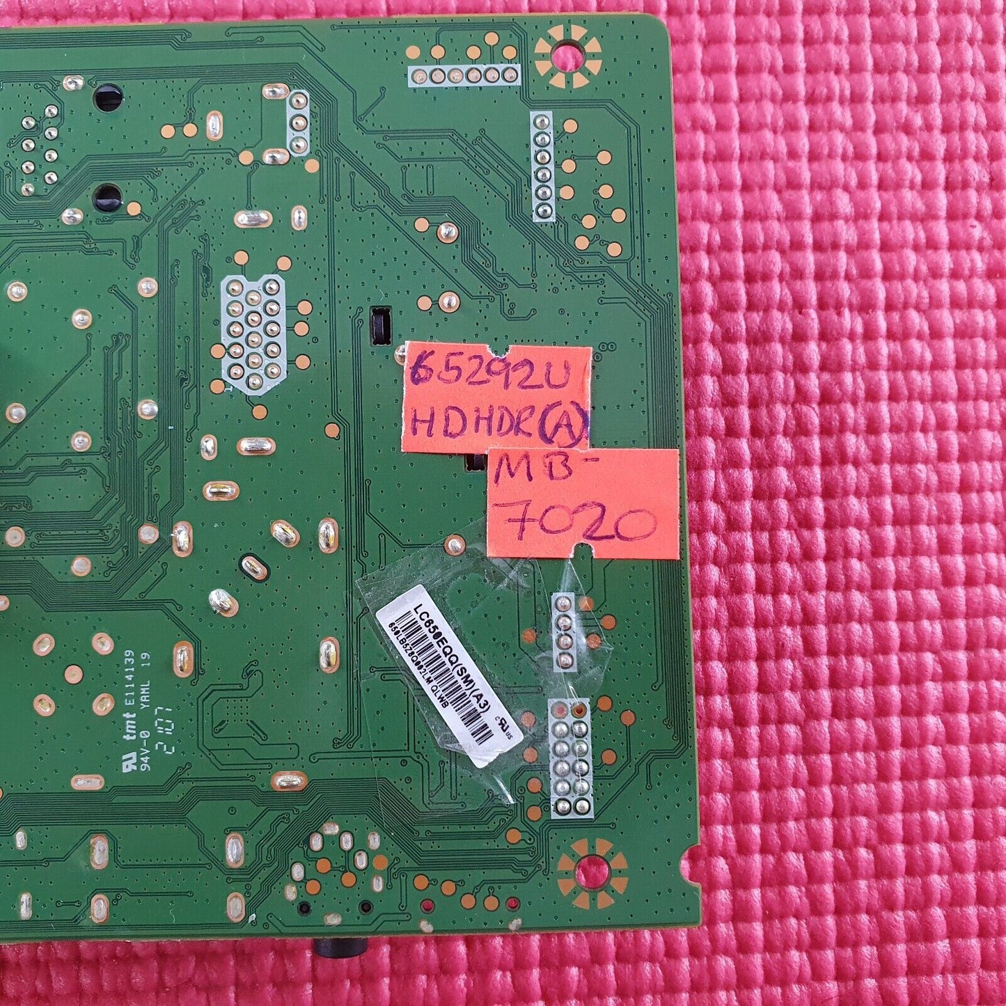 MAIN BOARD FOR DIGIHOME 65292UHDHDR A TV 17MB230 23752688 SCREEN LC650EQQ SM A3
