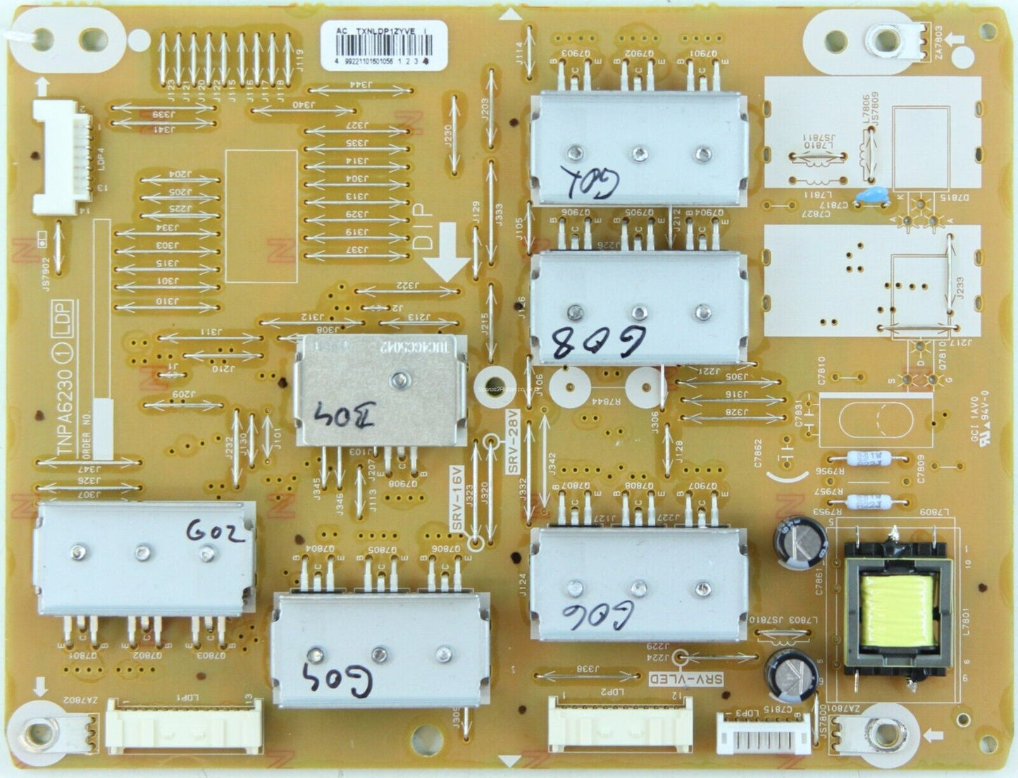 INVERTER BOARD FOR PANASONIC TX-40DX600B 40" LCD TV TNPA6230 1 LDP TXNLDP1ZYVE