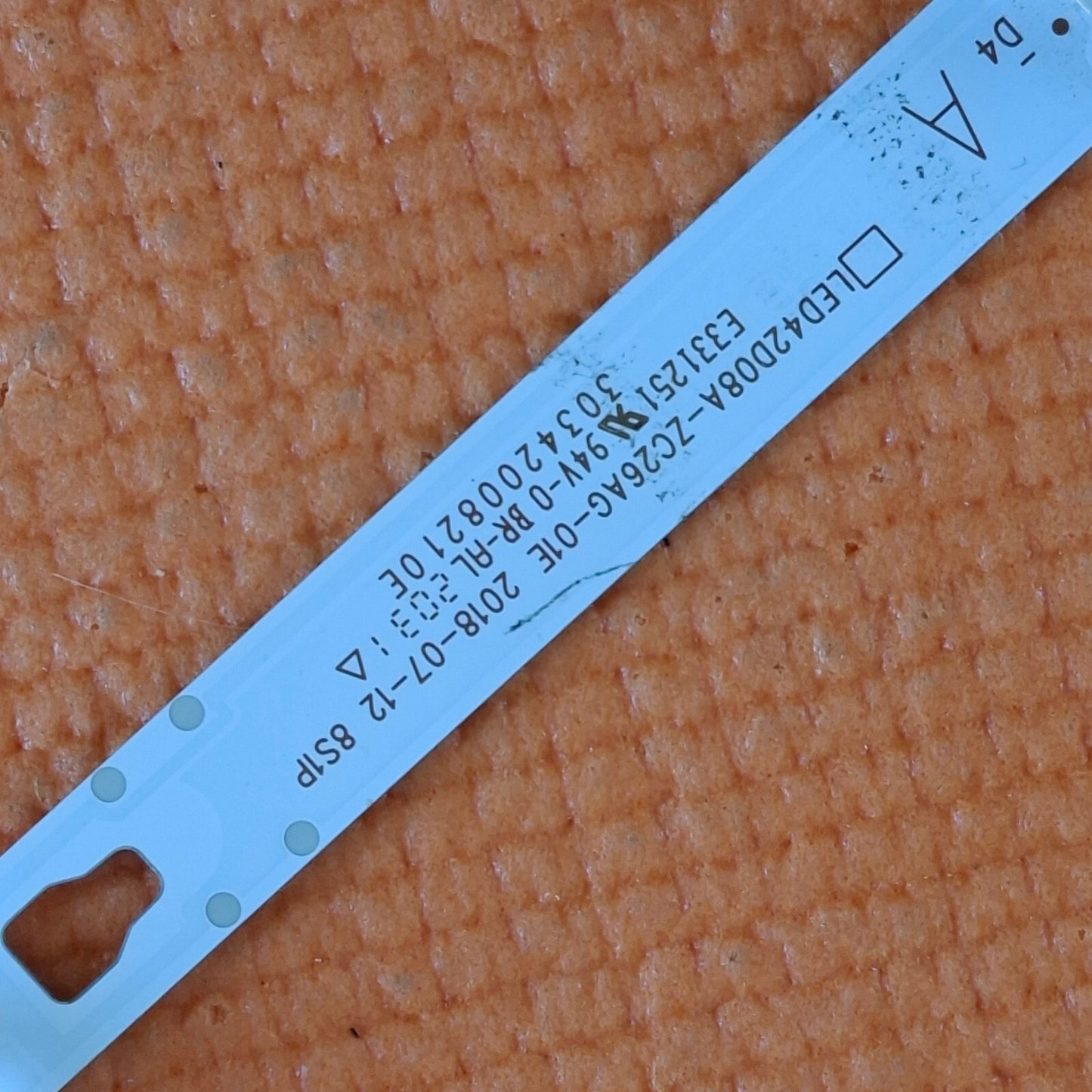 1x SINGLE LED BACKLIGHT STRIP FOR JVC LT-43CA790 43" TV LED42D08A-ZC26AG-01E (A)