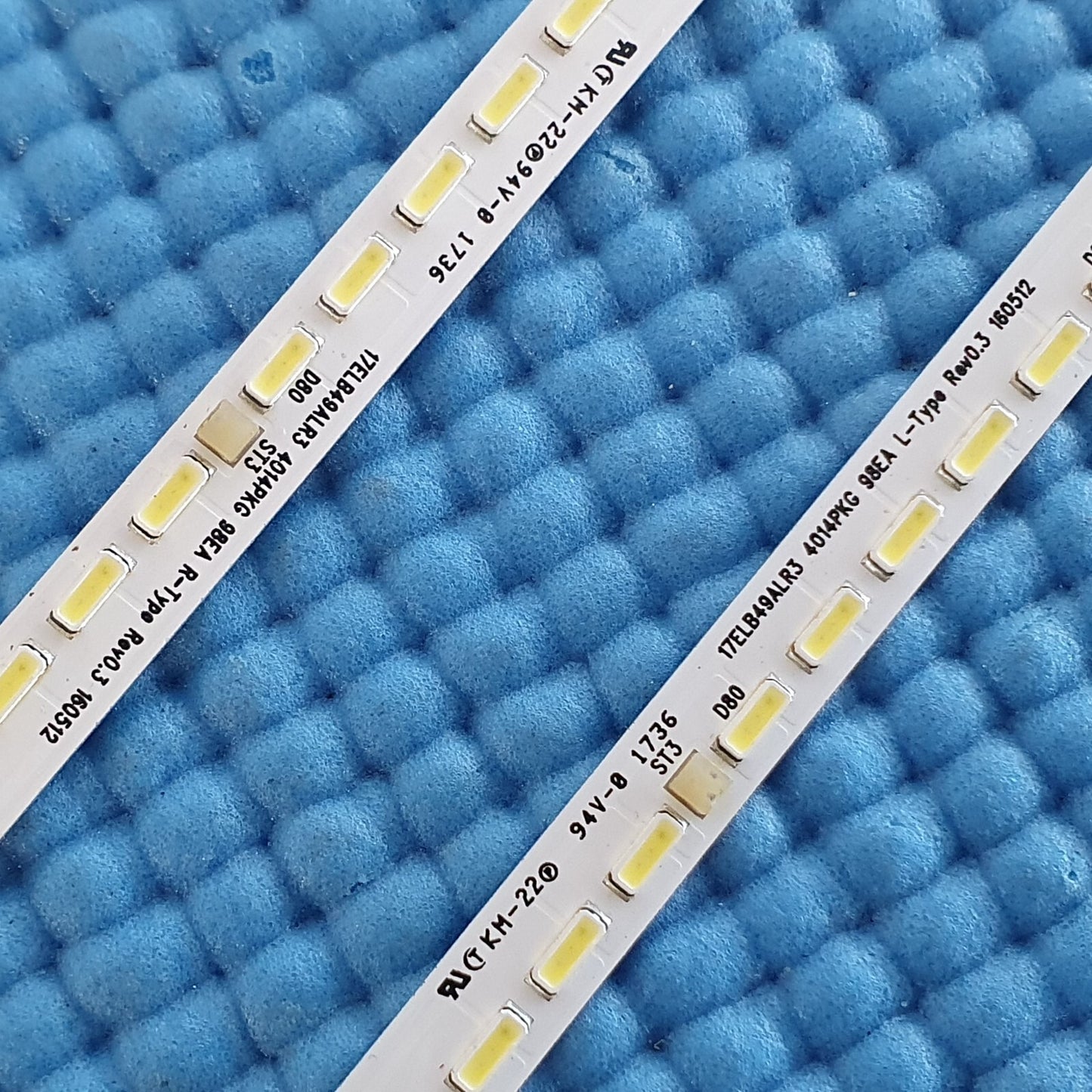 LED BACKLIGHT SET FOR TOSHIBA 49U7863DB JVC LT-49C888 LT-49C898 49"TV VES490QNUS