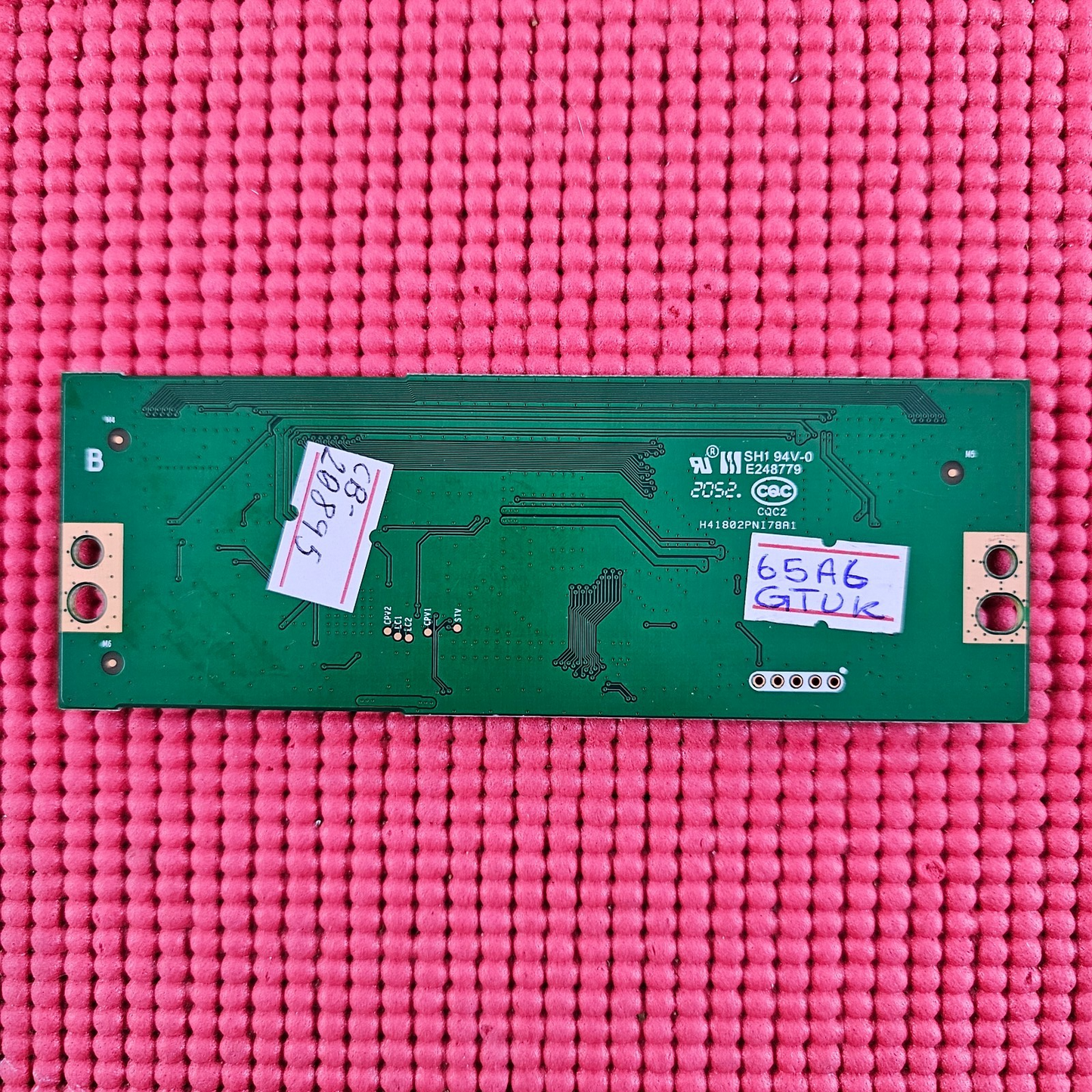 LVDS TCON BOARD FOR HISENSE 65A6GTUK 65A6BGTUK 65" TV RSAG7.820.10545/ROH 287408