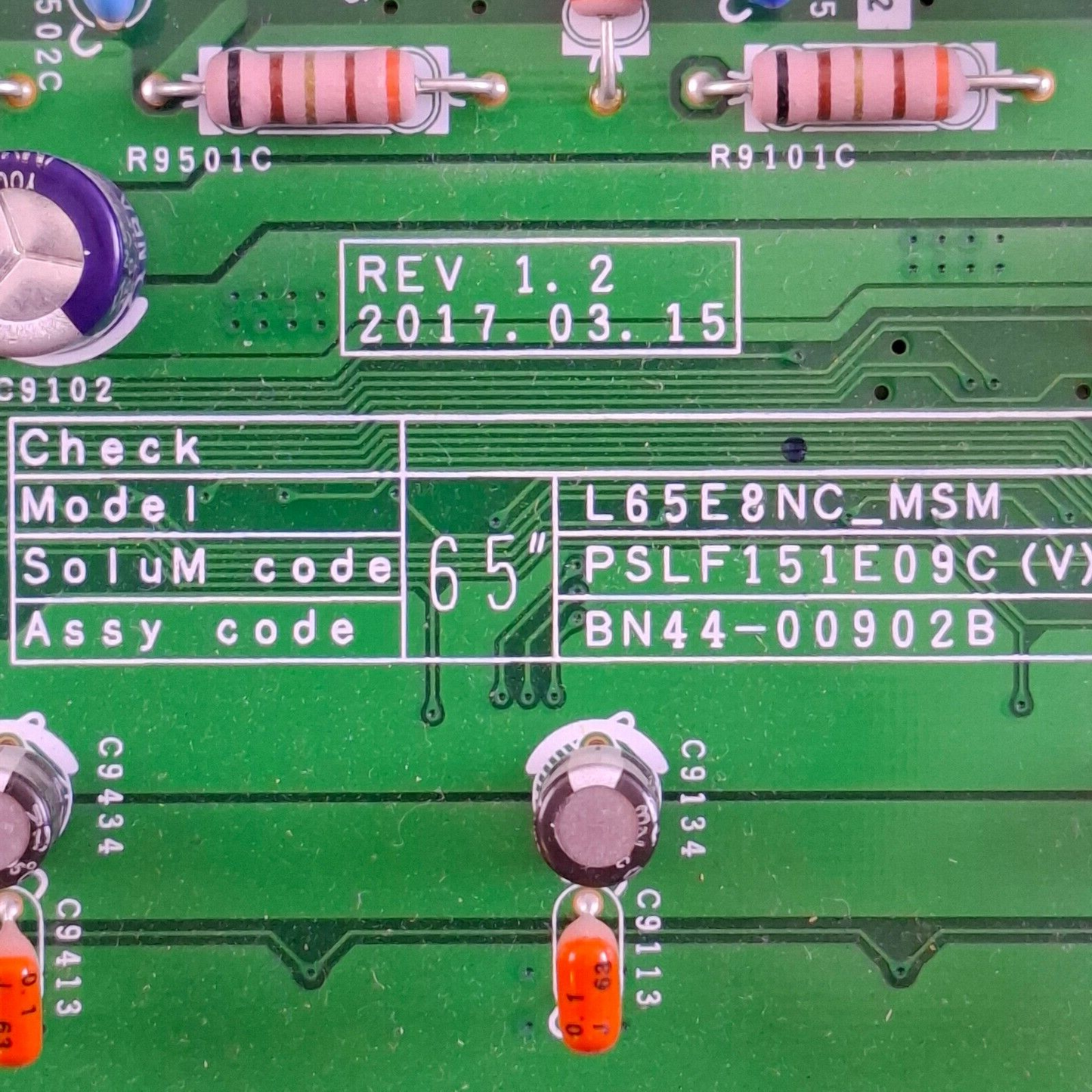 INVERTER BOARD FOR SAMSUNG QE65Q700CAMT TV L65E8NC_MSM PSLF151E09C BN44-00902B