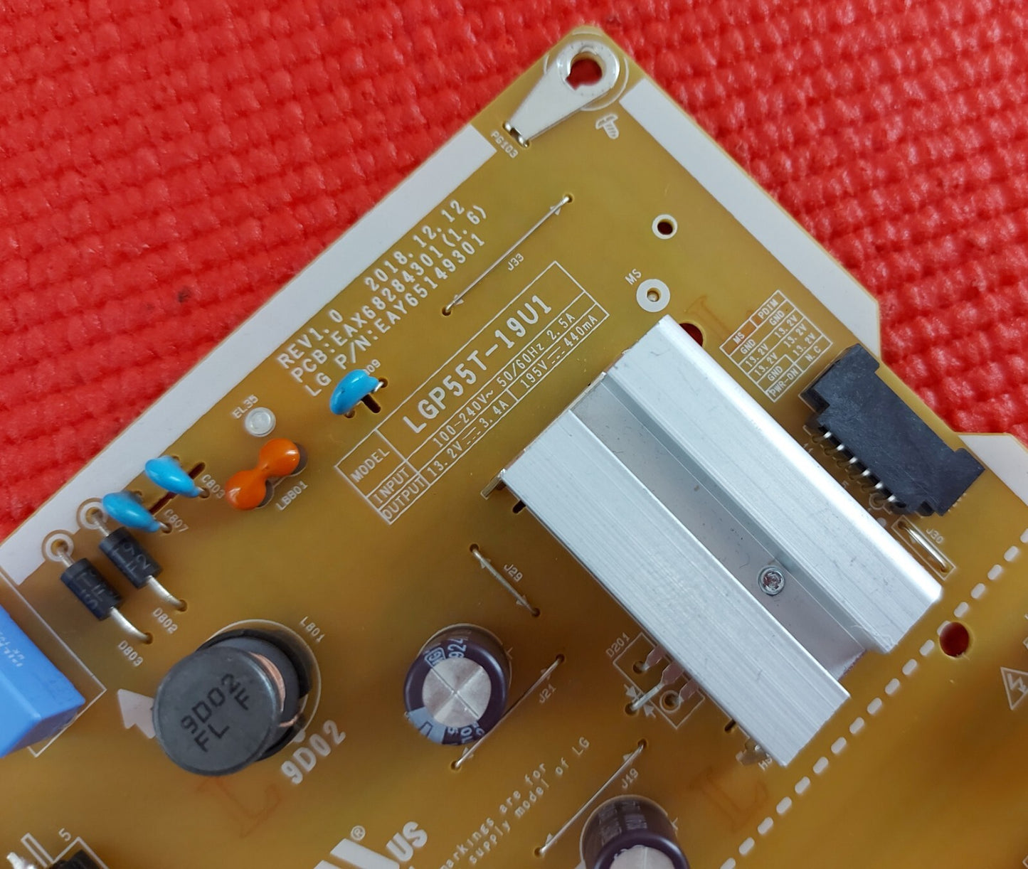 POWER BOARD FR LG 55UM7450PLA 55UM7400PLB 50UM7510PLA TV EAX68284301 EAY65149301