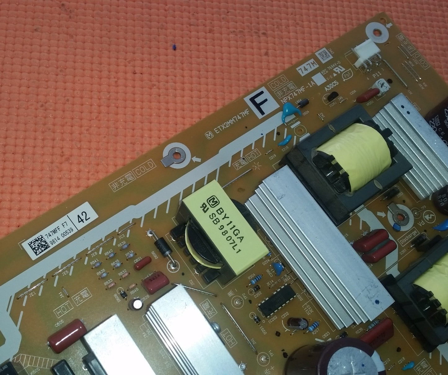 PSU FOR PANASONIC TX-P42G10B TX-P42V10B TX-P42G15B TV NPX747MF-1A ETX2MM747MF F