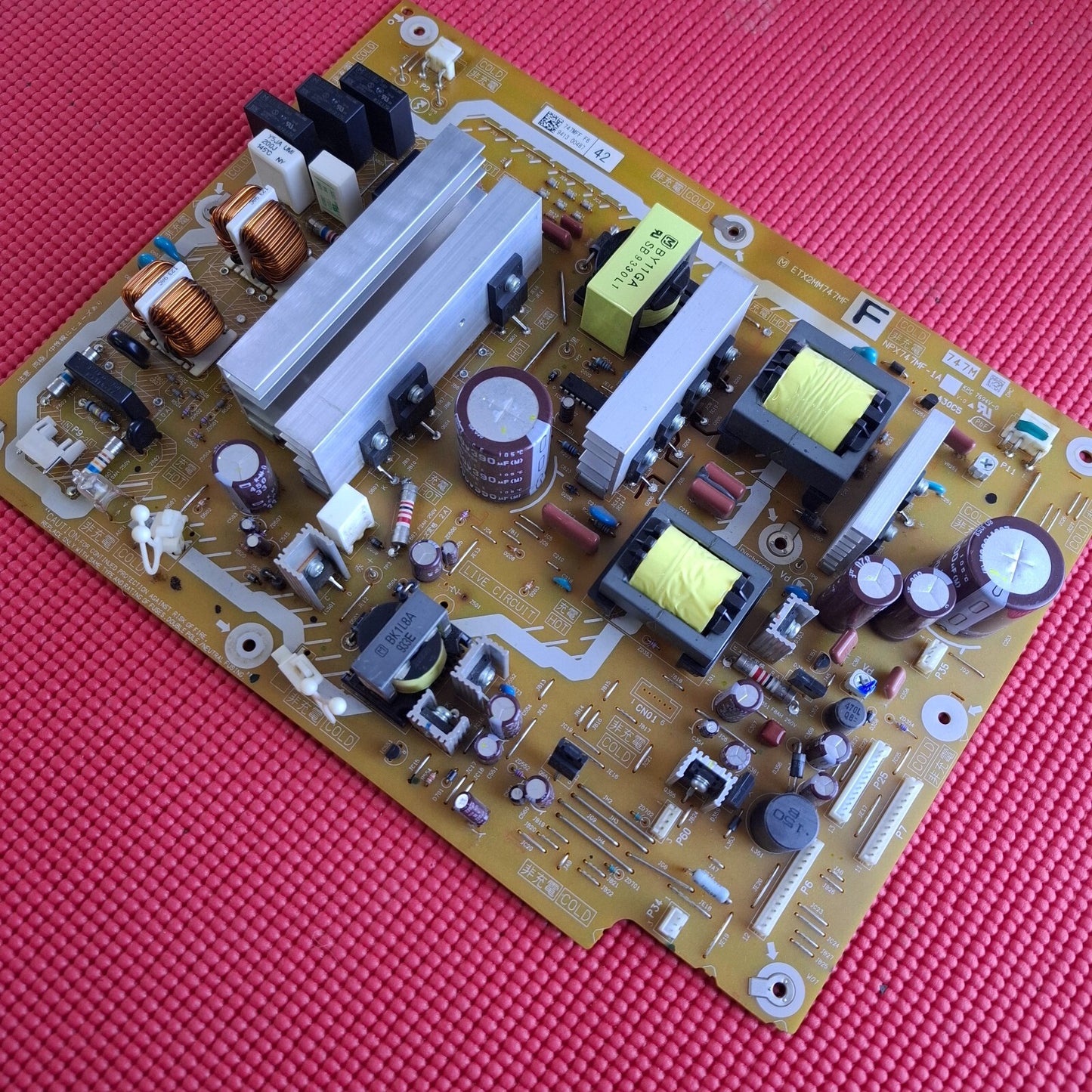 POWER SUPPLY BOARD PANASONIC TX-P42G15B 42" TV ETX2MM747MF F NPX747MF-1A