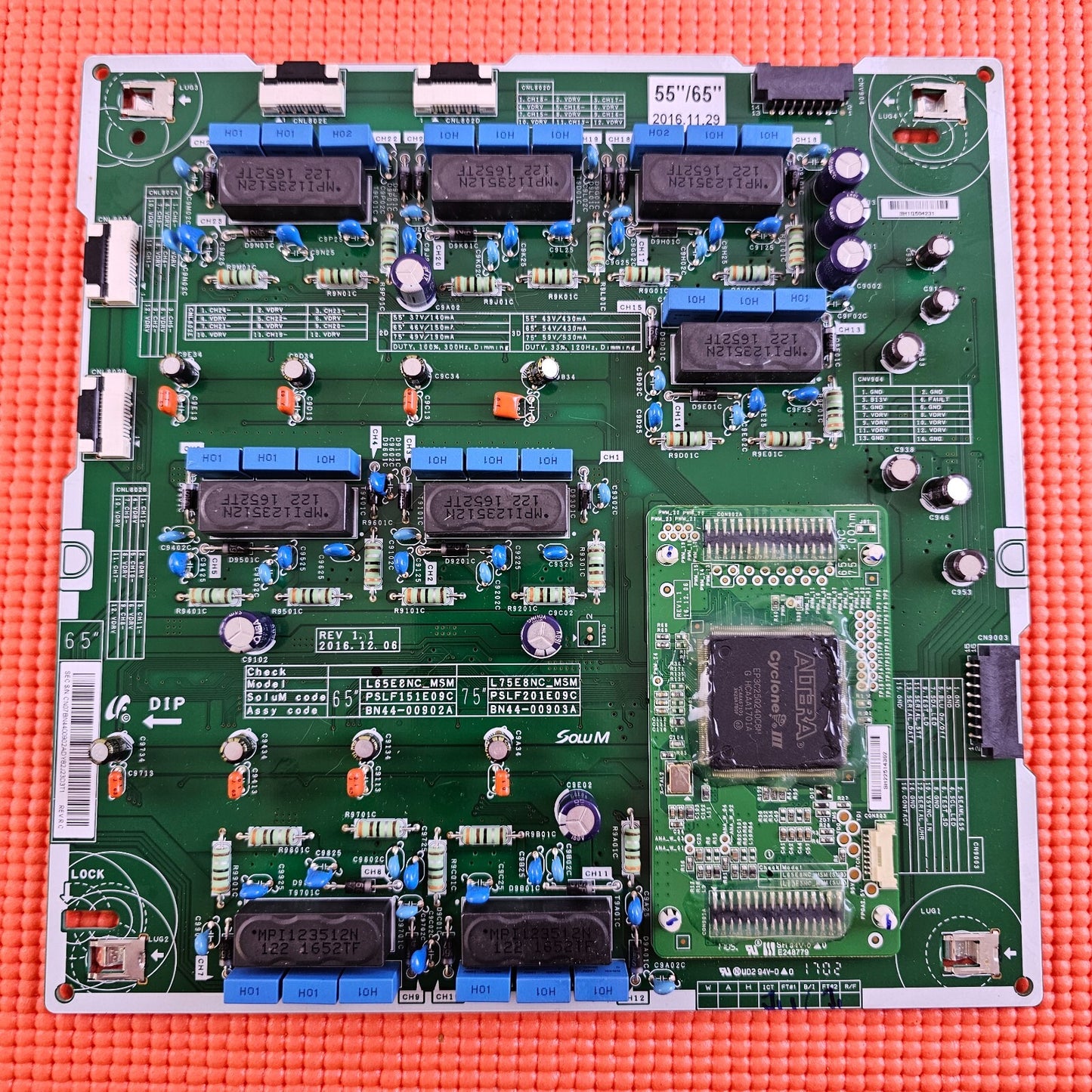 DRIVER BOARD SAMSUNG QN75Q7FAMF QE75Q8CAMT QN75Q7FAMF TV PSLF201E09C BN44-00903A