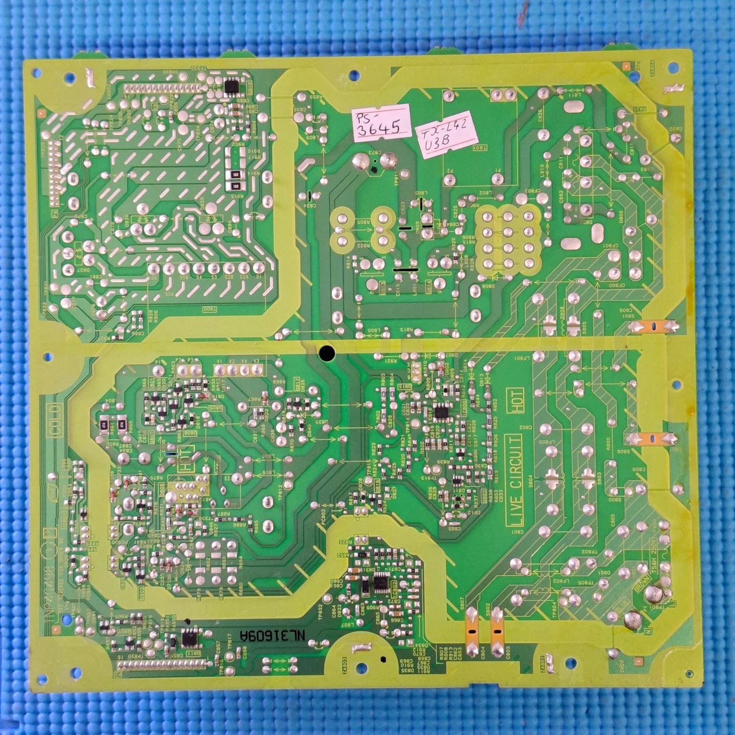 POWER BOARD FOR PANASONIC TX-L42U3B 42" LCD TV TNP4G498 DA P3 TZRNP01NSUB