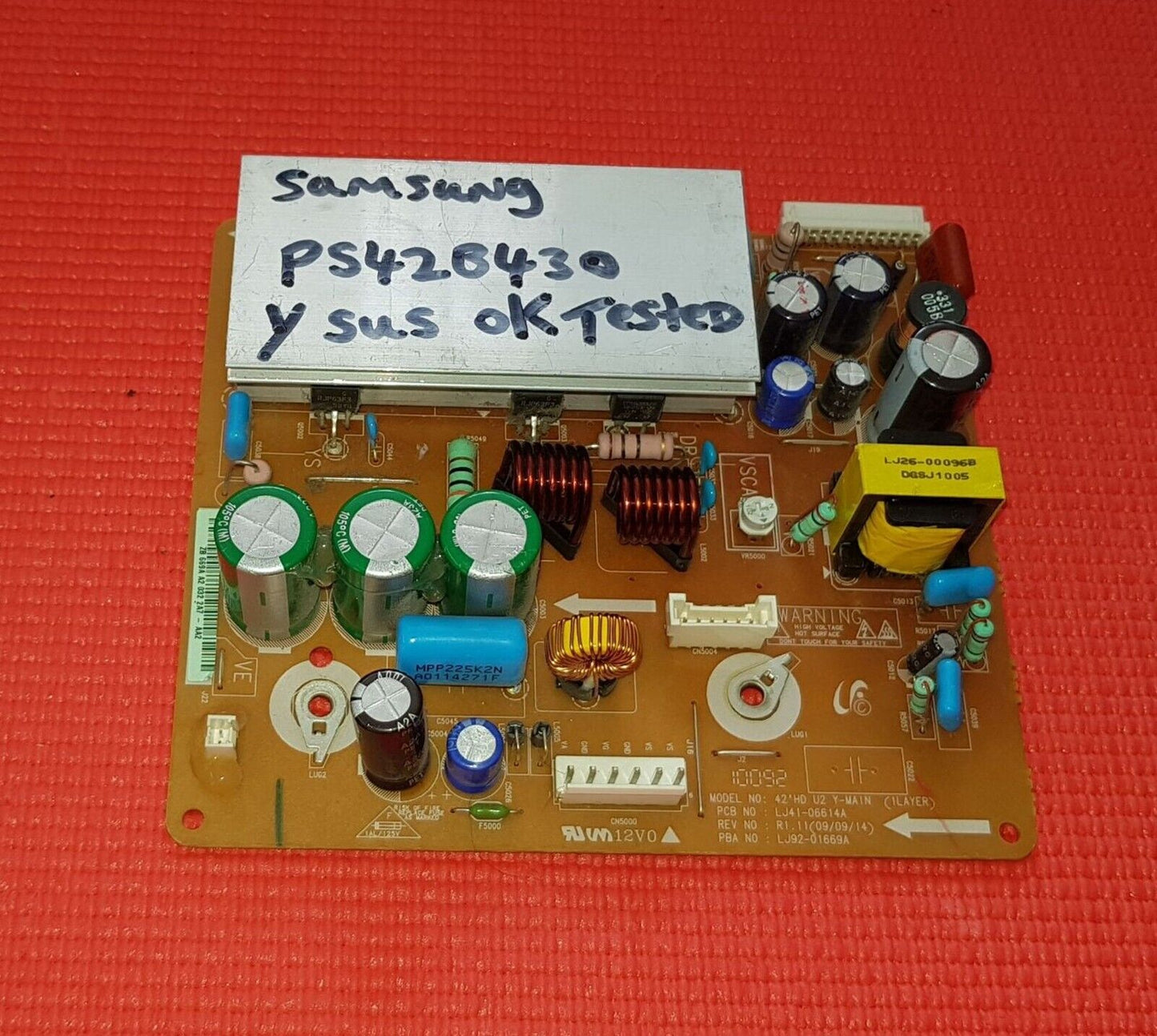 YSUS BOARD FOR SAMSUNG PS42B450B2W PS42B451B 42" TV LJ41-06614A LJ92-01669A AA2
