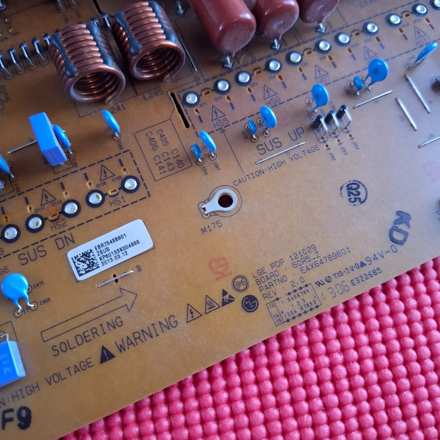 XSUS BOARD FOR LG 60PN650T 60PN6500 60PH670V 60" TV EAX64789601 EBR75486901