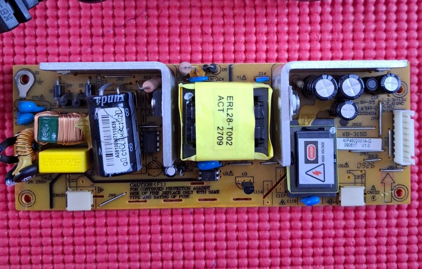 POWER BOARD FOR TEAC T19DVDB19A VENTURER PLV71198S20 TV KB-3150 AIP4502001A-G