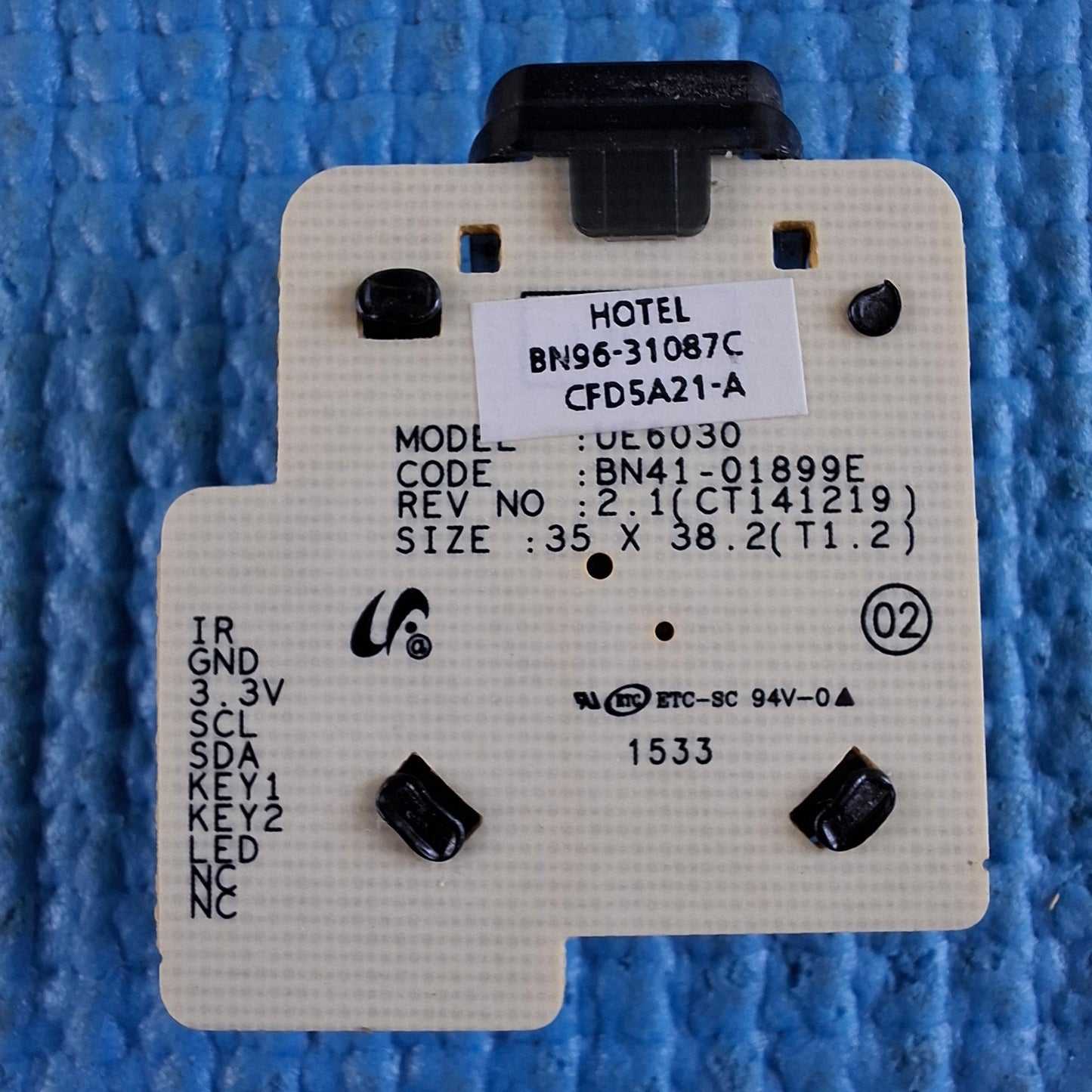 GENUINE BUTTON UNIT FOR SAMSUNG HG32ED470GK TV UE6030 BN41-01899E BN96-31087C