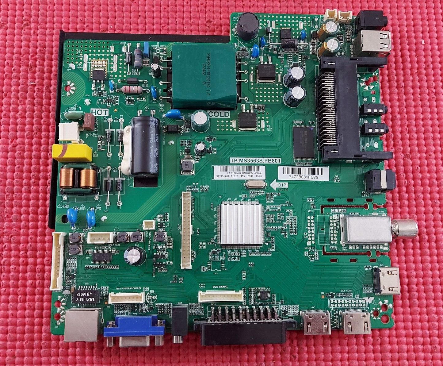 MAIN BOARD FOR ALBA LE-28GA06-B3+DVD TV TP.MS3563S.PB801 D17043-SY ST2751A01-8