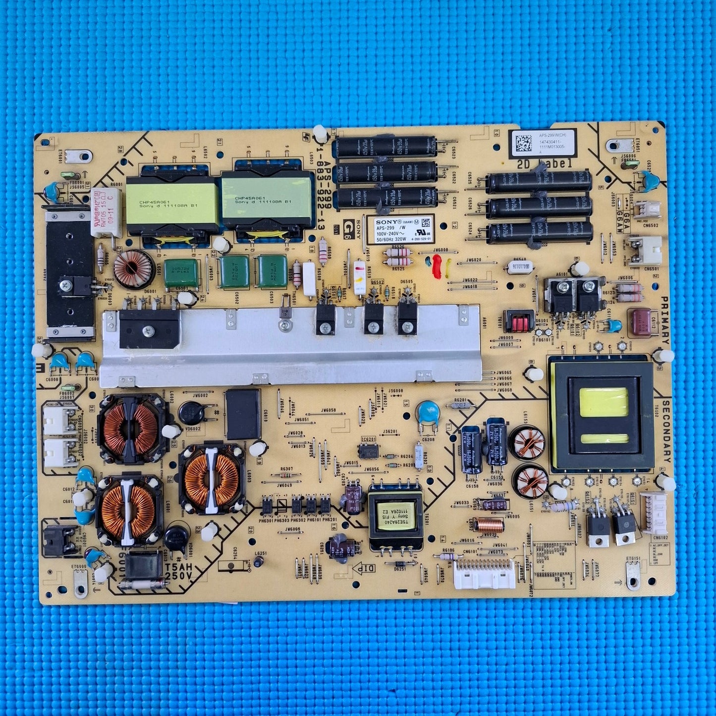 POWER BOARD FOR SONY KD-55HX823 KDL-55EX723 TV APS-299 (147430411) 1-883-922-12