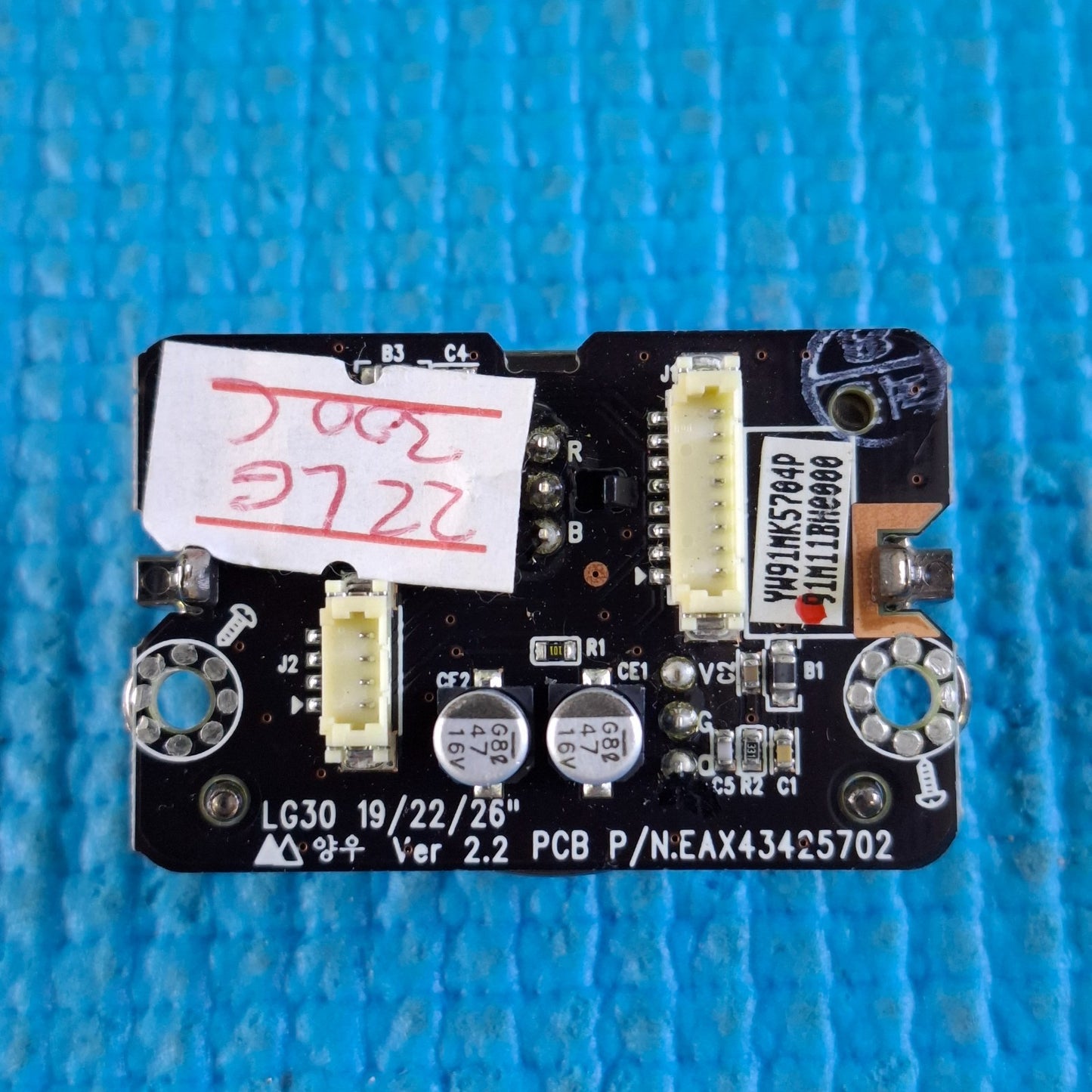 POWER BUTTON SENSOR UNIT FOR LG 22LG300C 22LG3050 22" TV EAX43425702