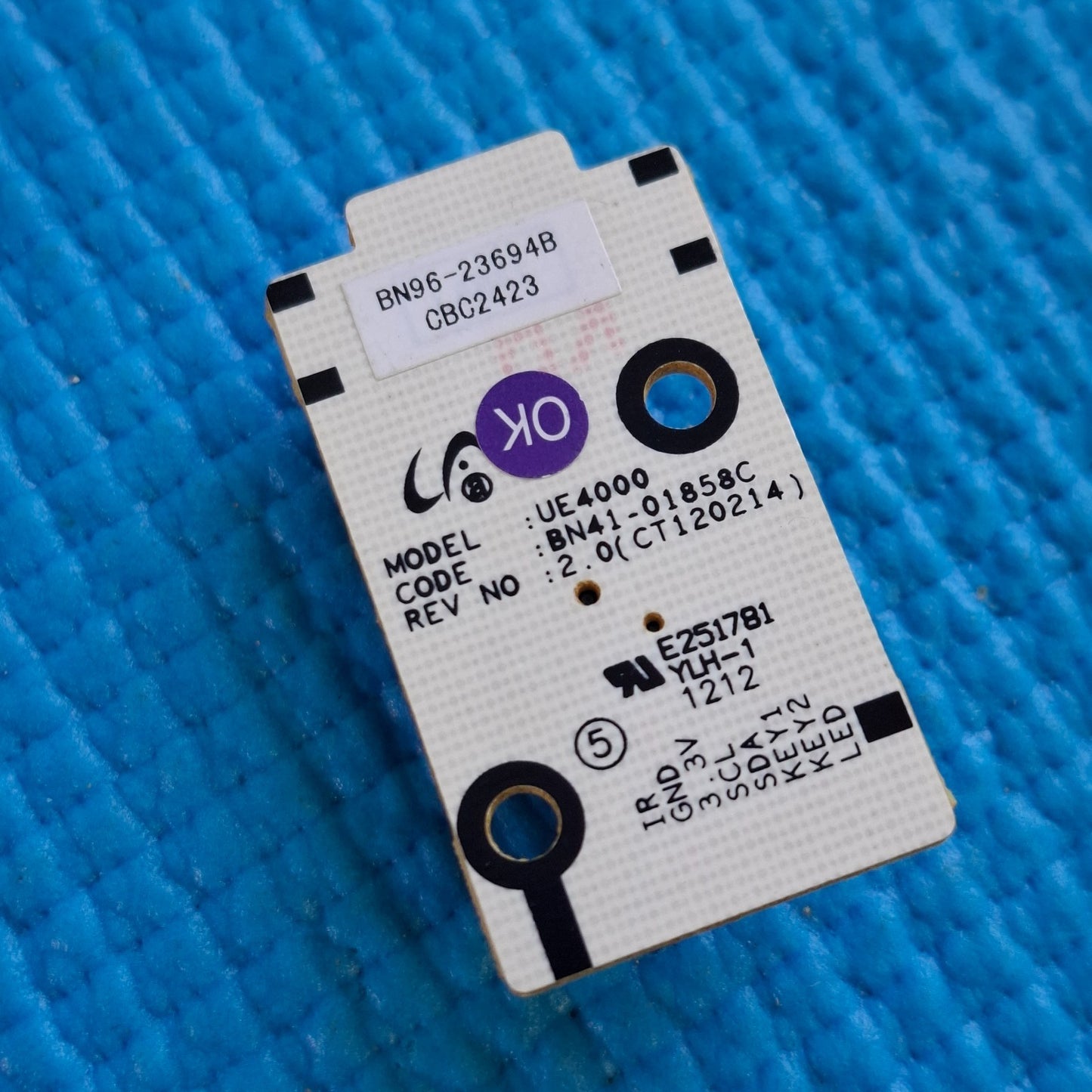 BUTTON IR SENSOR FOR SAMSUNG UE32EH4000W UE40EH4000W UE46EH4000W TV BN96-23694B