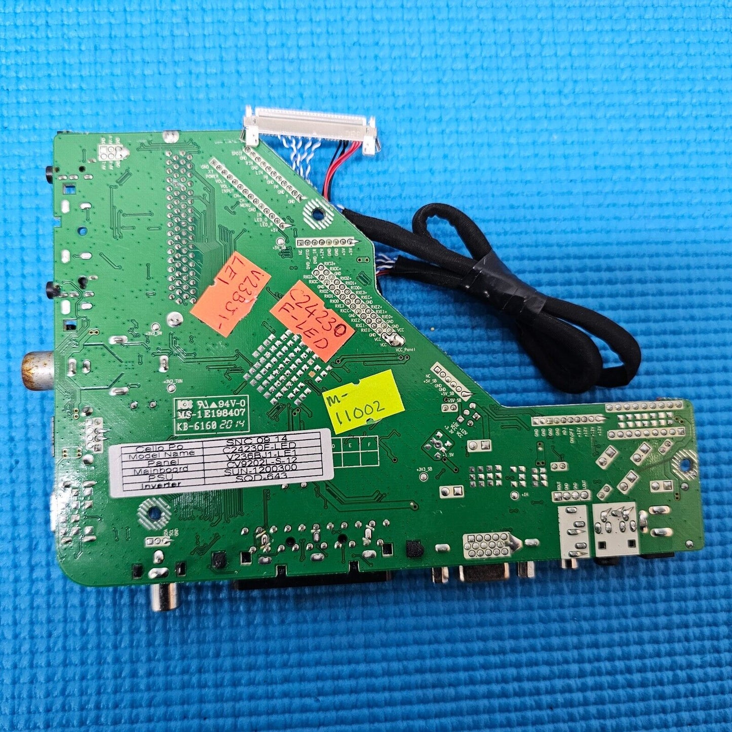 MAIN AV BOARD FOR CELLO C24230F-LED 24" HD TV CV9202L-S SCREEN V23BJ1-LE1