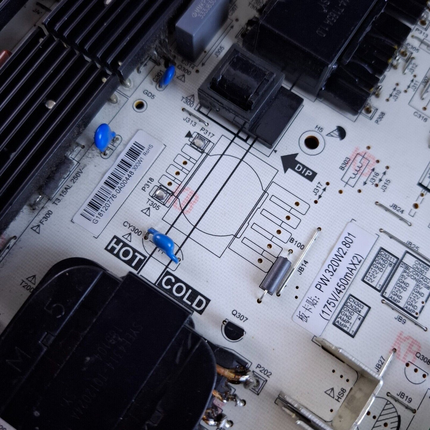 POWER SUPPLY BOARD FOR SHARP 70CL1K-P KG KGD-075USM TV PW.320W2.801
