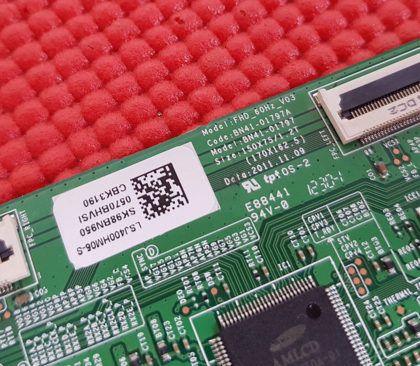 LVDS TCON FOR SAMSUNG UE40EH5300K UE40EH5500K 40" LED TV BN41-01797A BN95-00570B