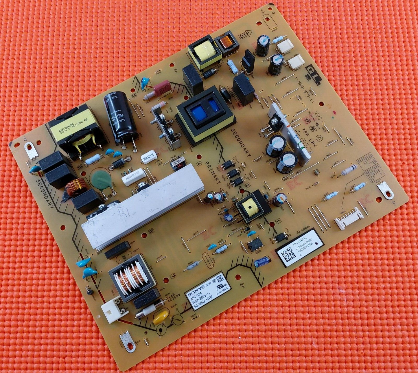 POWER SUPPLY BOARD FOR SONY KDL-42EX443 42" TV 1-886-973-11 APS-334