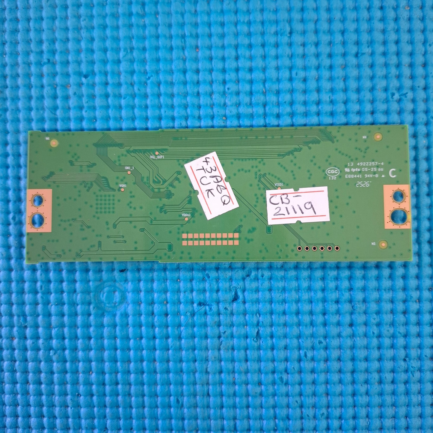TCON LVDS BOARD FOR HISENSE 43A6QTUK 43E6QTUK 43" TV RSAG7.820.12570/ROH 411295