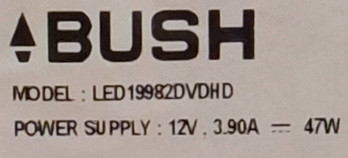 BUSH LED19982DVDHD 19" HD Ready 12V Caravan LED TV HDMI USB Freeview - Black