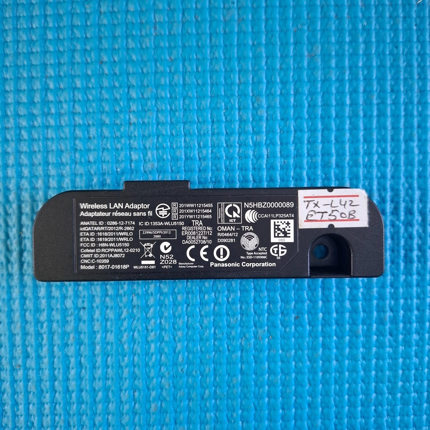 WIRELESS LAN ADAPTER WIFI MODULE FOR PANASONIC TX-L42ET50 42" TV N5HBZ0000089