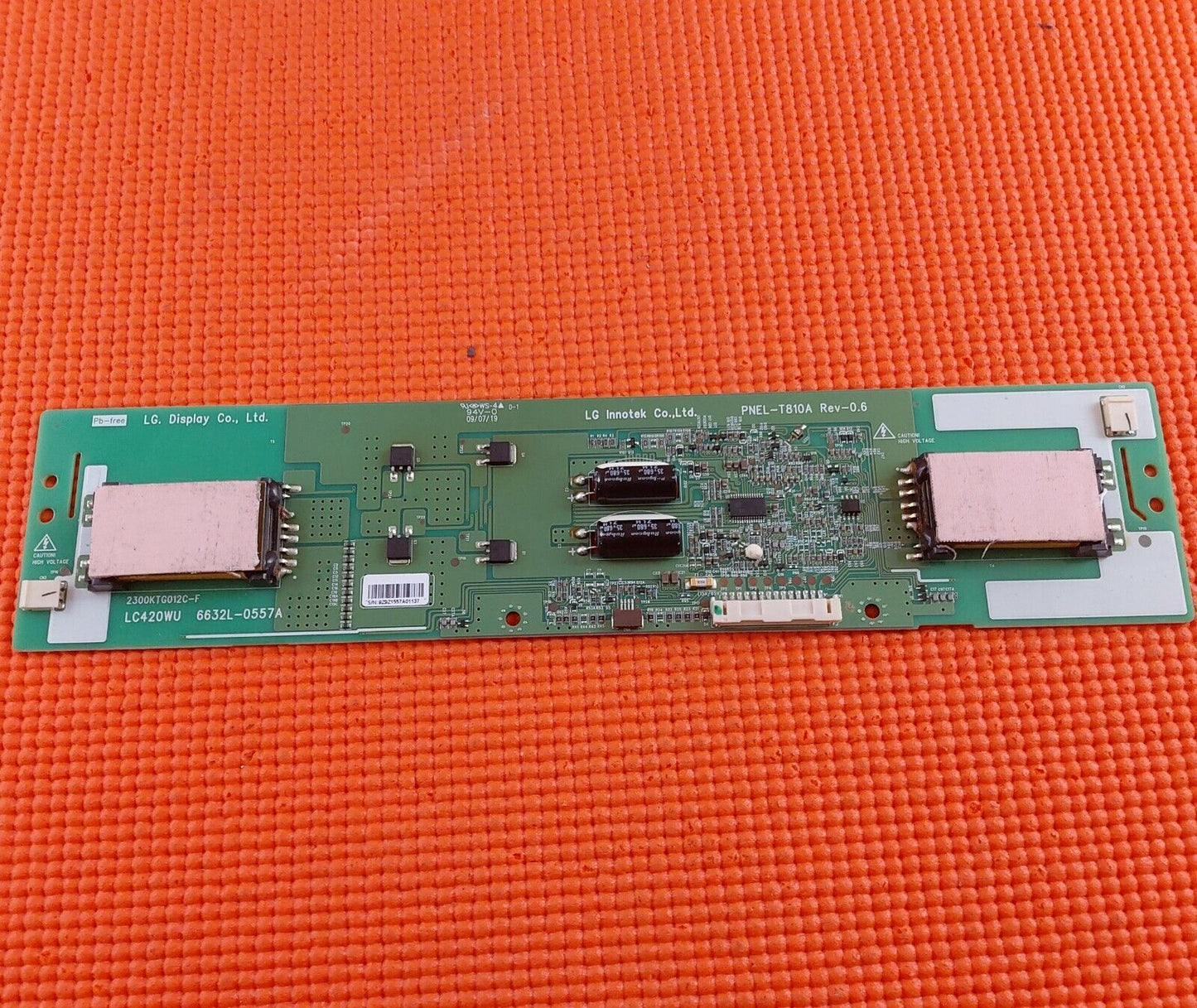 INVERTER BOARD FOR TOSHIBA 42XV635D 42" LCD TV 2300KTG012C-F LC420WU 6632L-0557A
