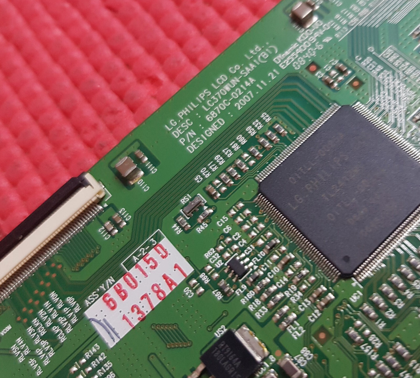 LVDS BOARD FOR LCD37-909 37FLHD850U L37VP01UC LCD37761F1080P 37" TV 6871L-1378A