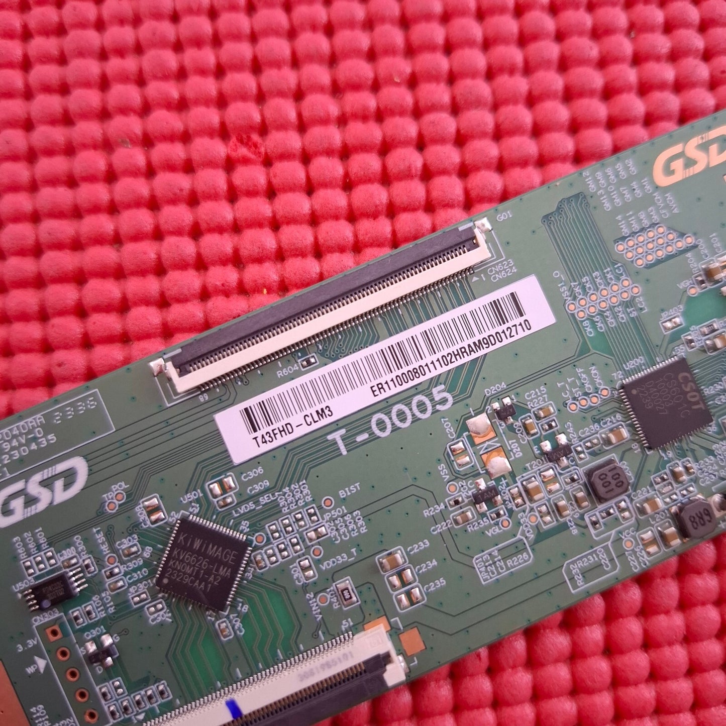 LVDS TCON BOARD FOR JVC LT-43CR330 SHARP 43FD2K 43" ROKU TV T-0005 T43FHD-CLM3