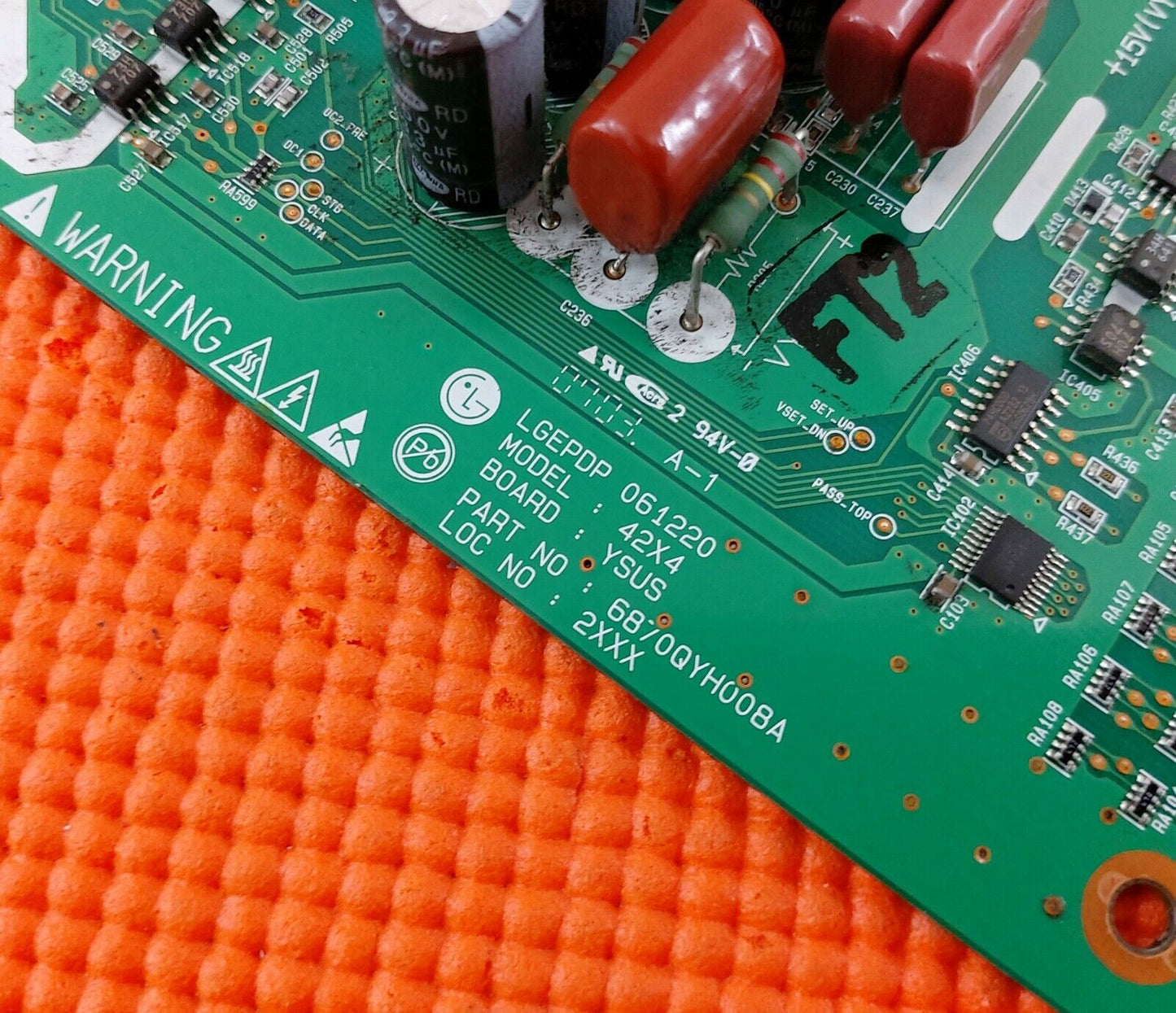 YSUS BOARD FOR LG 42PC56-ZD 42PC55 42" PLASMA TV EAX32685101 EBR36632701