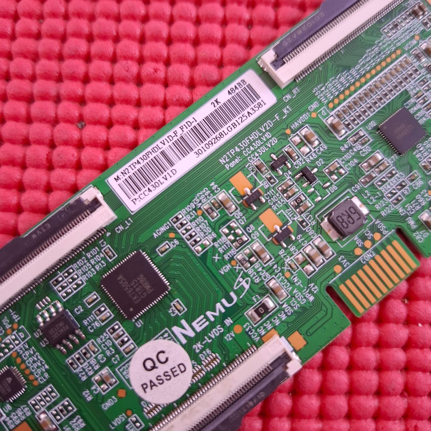 LVDS TCON BOARD FOR TOSHIBA 43LL3C63DB 43" TV N2TP430FHDLV1D-F_FHD-1 CC430LV1D