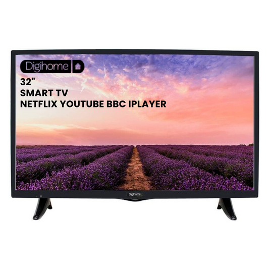 DIGIHOME PTDR32FHDS5 32" 1080P FHD SMART TV YOUTUBE NETFLIX PRIME HDMI