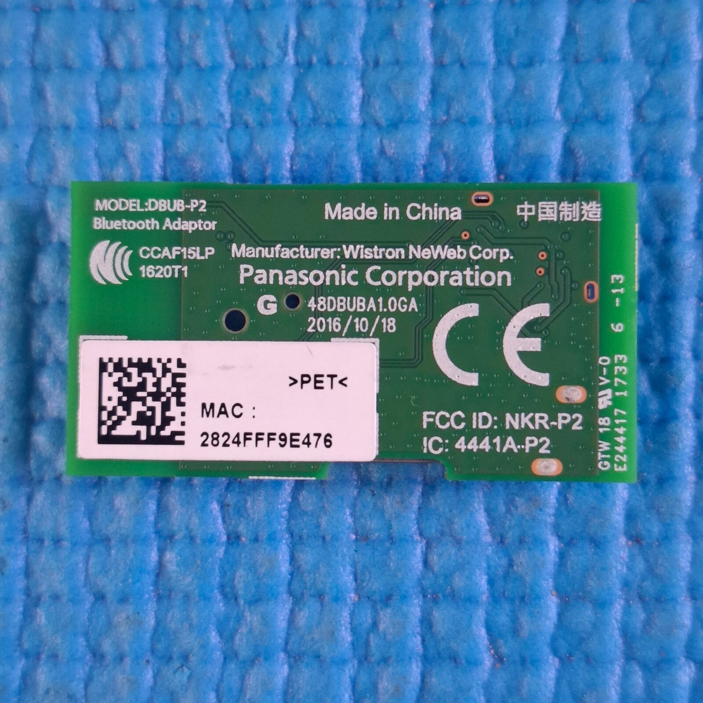 BLUETOOTH ADAPTER MODULE FOR PANASONIC TX-50EX750B TV N5HZZ0000186 TKP5ZA627