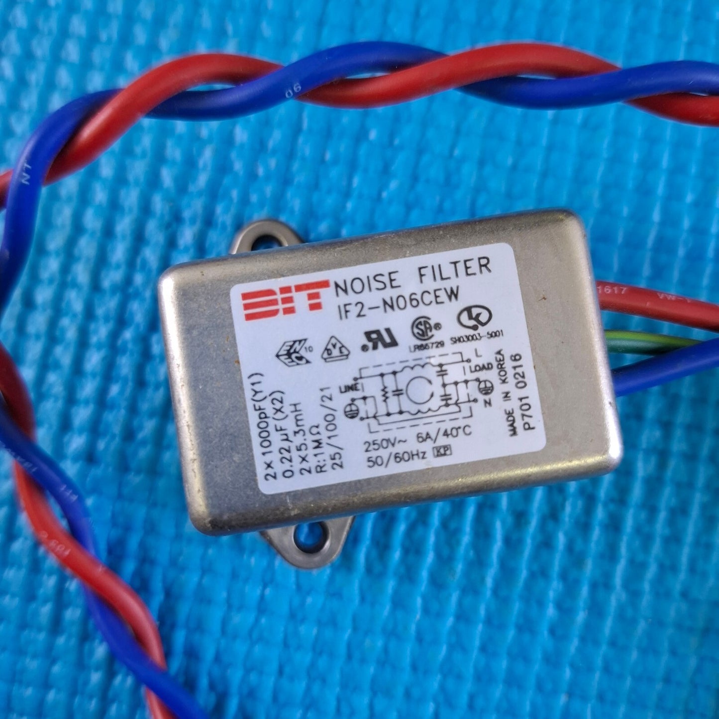 AC POWER NOISE FILTER FOR LG 42PC56 50PC56 TV IF2-N06CEW
