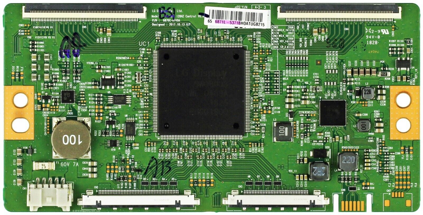 LVDS TCON BOARD FOR SONY KD-65XG8505 KD-65XF8796 65" TV 6870C-0749A 6871L-5371B