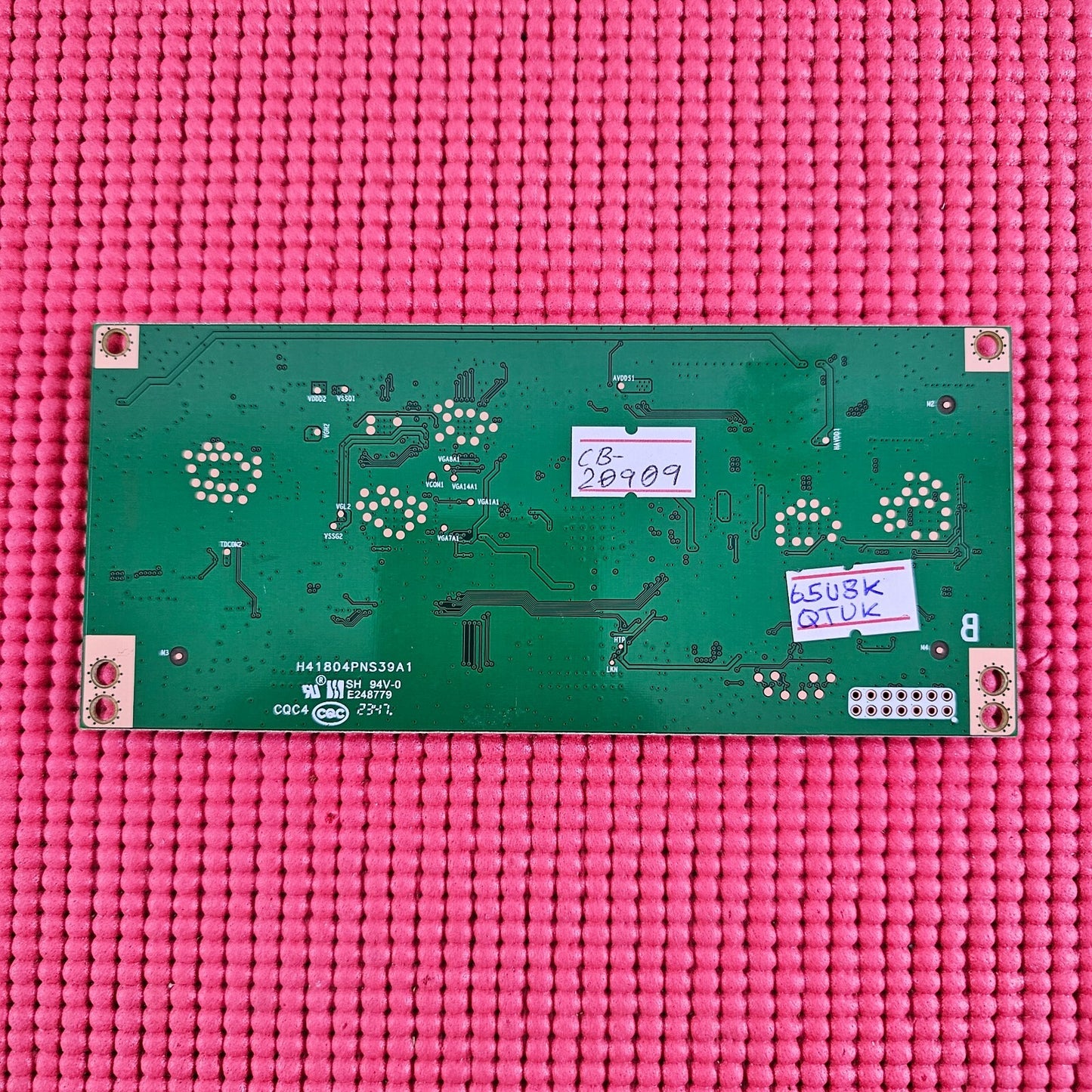 LVDS TCON BOARD FOR HISENSE 65U8KQTUK 65" TV RSAG7.820.13144/ROH 335150